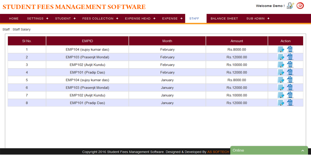 student fees management
